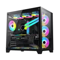 PC POWER ICEBERG BLACK ATX GAMING CASING MODEL #PP-H40 BK